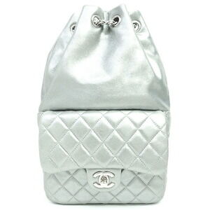 Chanel CC Matelasse Drawstring Chain Backpack Coco Mark